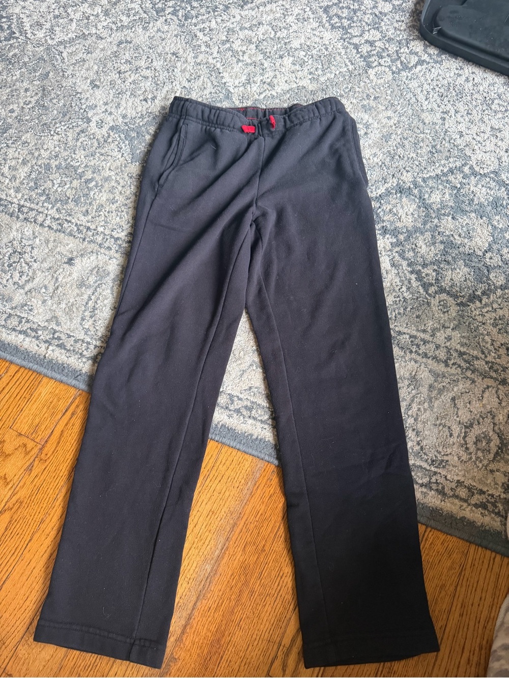 tek gear Black Kids Sweatpants with Red Drawstring Accent
